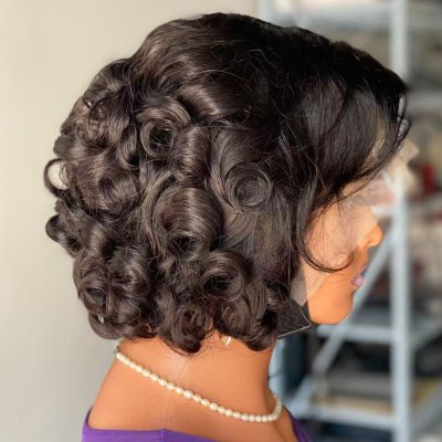 Lace Front Bob Wig — Bouncy Wave