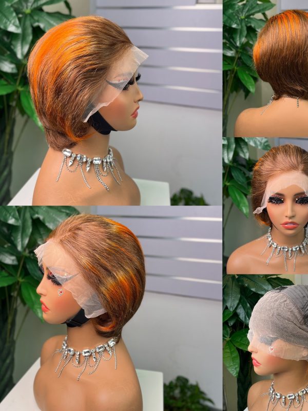 Colored Pixie Cut Wig — Ginger - AZYHAIR Vietnamese Hair