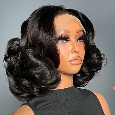 Lace Front Bob Wig — Bouncy Wave