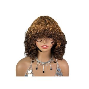 Wig with Bangs — Highlight Curly