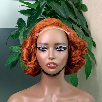 Lace Front Wig — Grey Bob