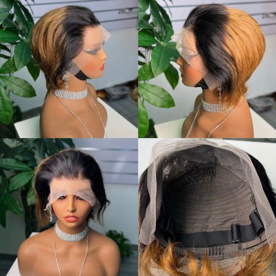 Colored Pixie Cut Wig — Ginger