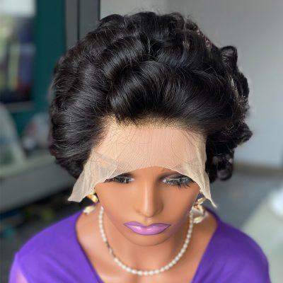 Lace Front Bob Wig — Curly