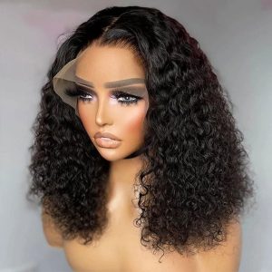 Lace Front Bob Wig — Curly