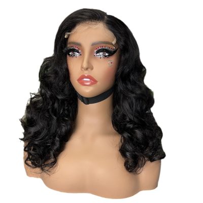 Colored Lace Front Wig — Highlight Bouncy Curl
