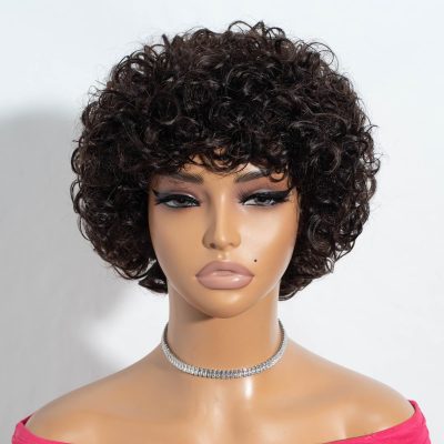 Pixie Cut Wig — Curly Machine Made