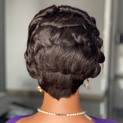 Lace Front Bob Wig — Curly