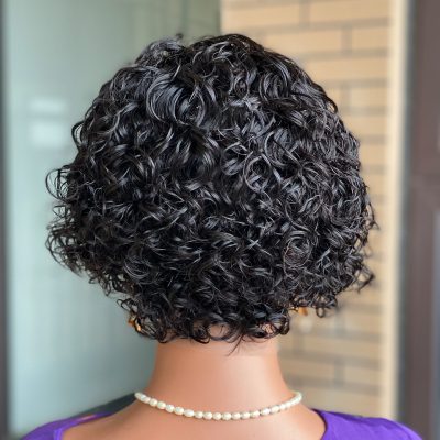 Lace Front Bob Wig — Curly