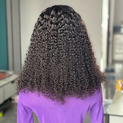 Lace Front Bob Wig — Curly