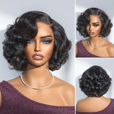 Lace Front Bob Wig — Bouncy Wave