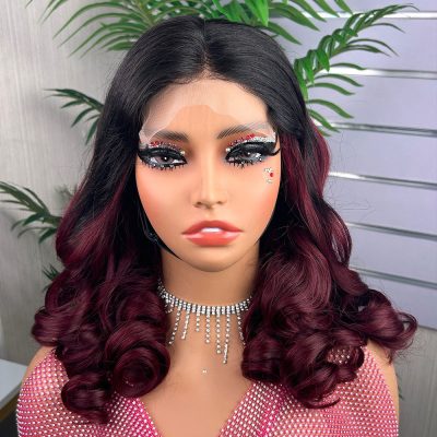 Colored Lace Front Wig — Highlight Loose Wave