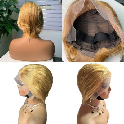 Colored Pixie Cut Wig — Ginger
