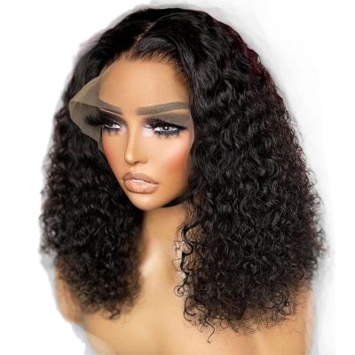Lace Front Bob Wig — Curly