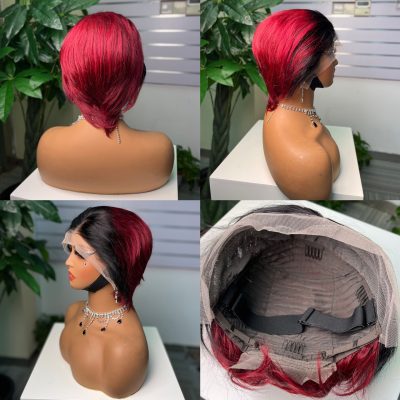 Colored Pixie Cut Wig — Ginger
