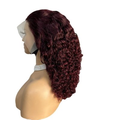 Colored Lace Front Wig — #99J Deep Wave