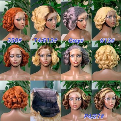 Lace Front Wig — Grey Bob