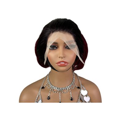 Colored Bob Wig — Burgundy Straight