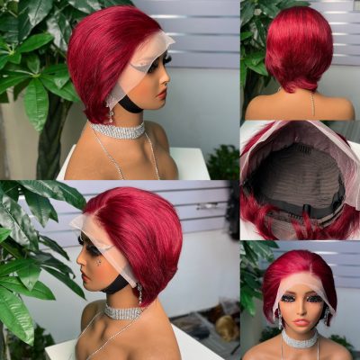 Colored Pixie Cut Wig — Ginger