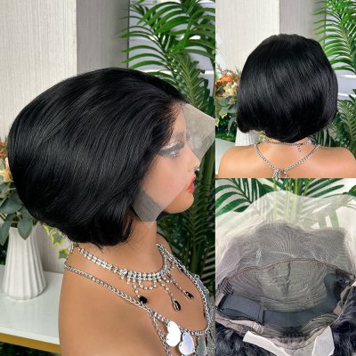 Colored Bob Wig — Burgundy Straight