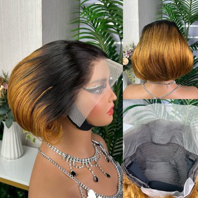 Colored Bob Wig — Burgundy Straight