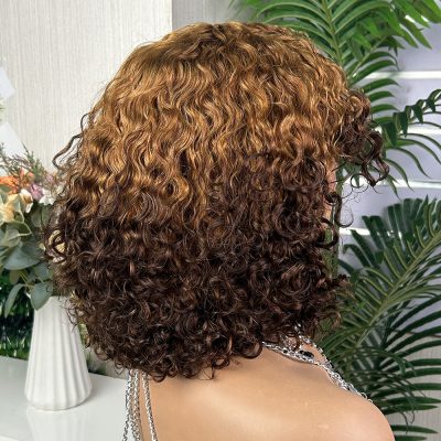 Wig with Bangs — Highlight Curly